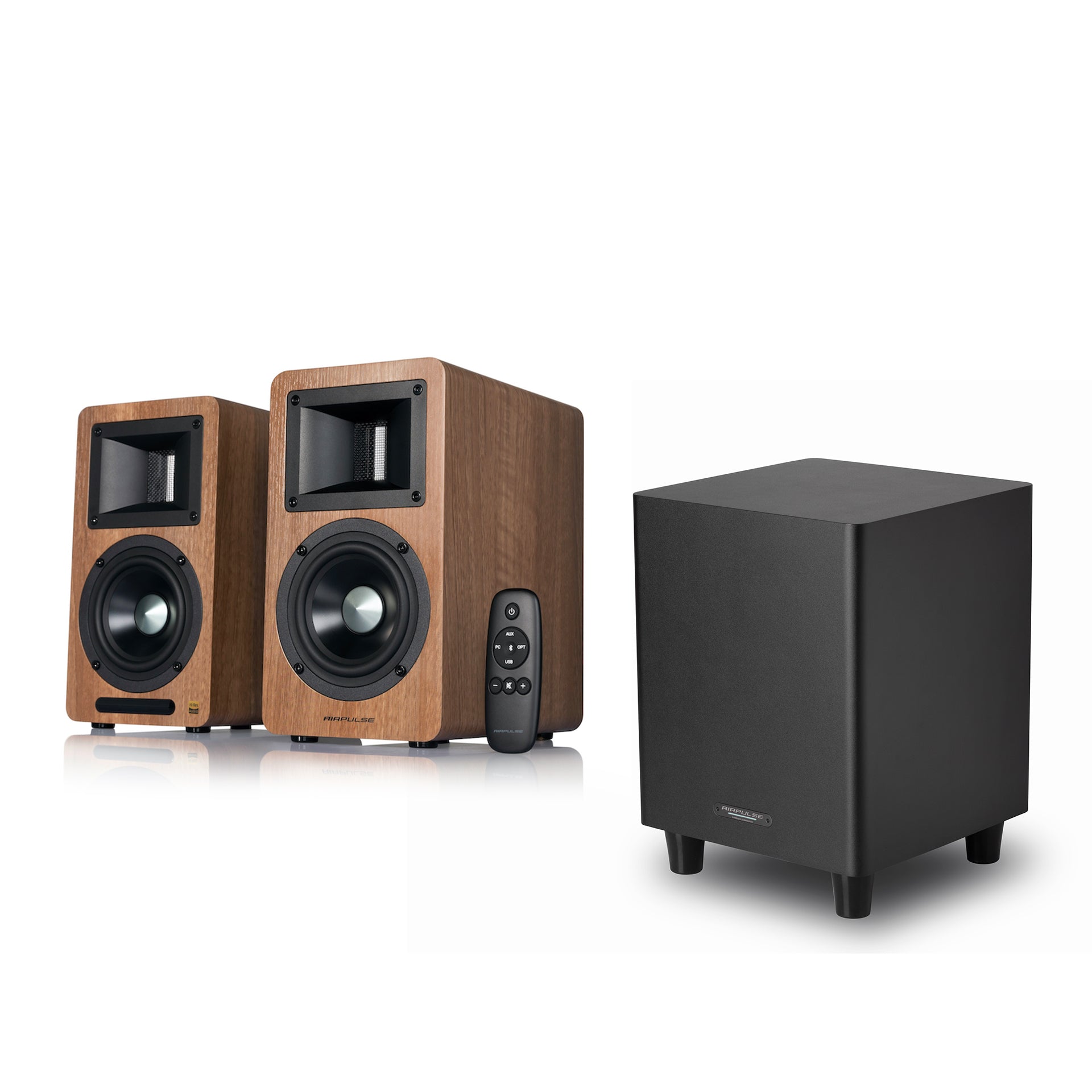 AIRPULSE A80 ACTIVE SPEAKER + SW8 ACTIVE SUBWOOFER – Airpulse Pro